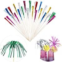 FLZONE Palitos de Cóctel-100 Palillos de Cóctel Brochetas de Bambú Palillo de Frutas para Cócteles Aperitivos Frutas…